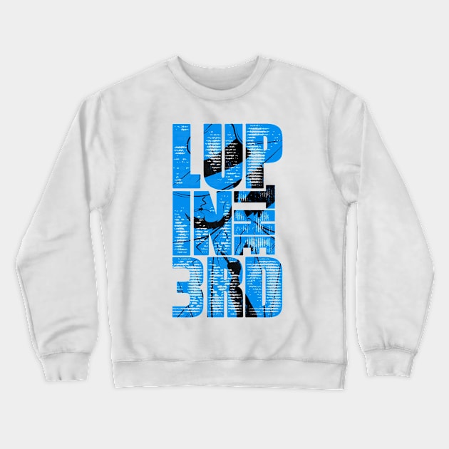 065 Jigen Font Crewneck Sweatshirt by Yexart